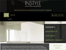 Tablet Screenshot of instylebathroomssa.com.au